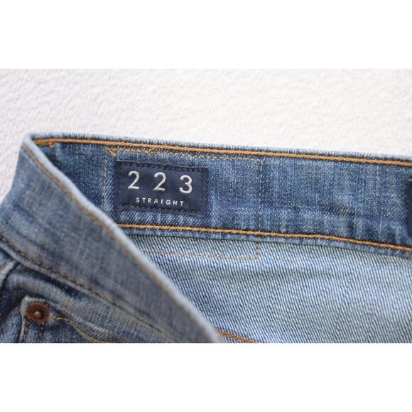 Lucky Brand 223 Straight Blue Rugged Stretch Denim Jeans Mens Size 30 x 32 - Picture 7 of 9